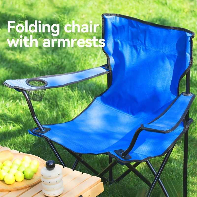 Portable Outdoor Armrest Chair for Fishing Camping Beach