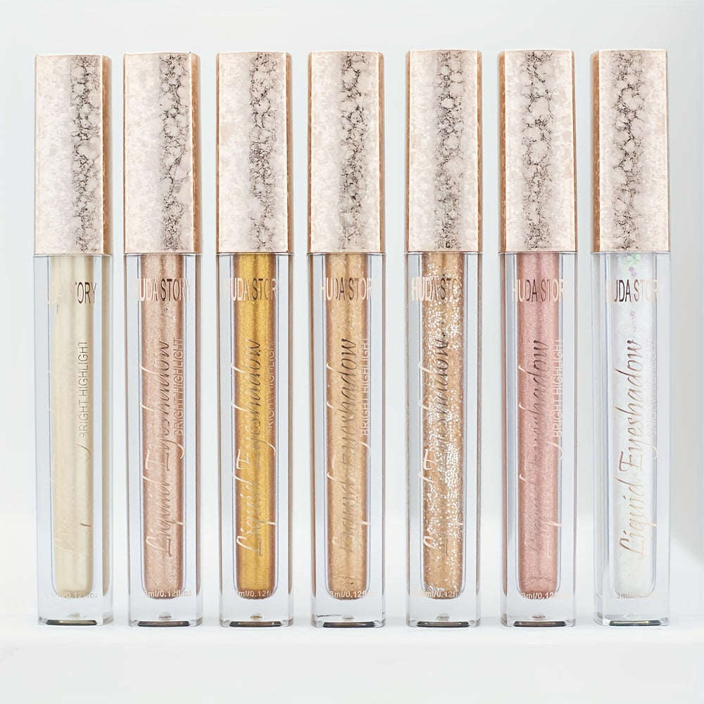 Pearly Eyeshadow Set & Lip Gloss Sparkling Cosmetics