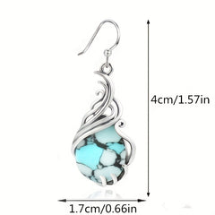 Bohemian Gemstone Drop Earrings for Women