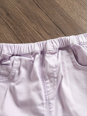 Baby Girls Casual Denim Shorts Elastic Waist Summer Clothes