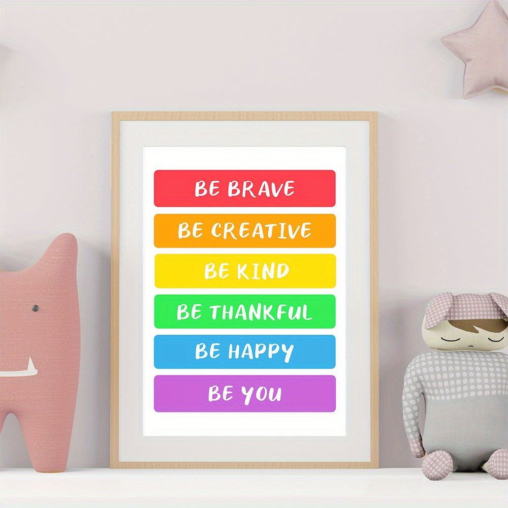 Rainbow Style Children's Poster No Frame Kids Gift Room Decor