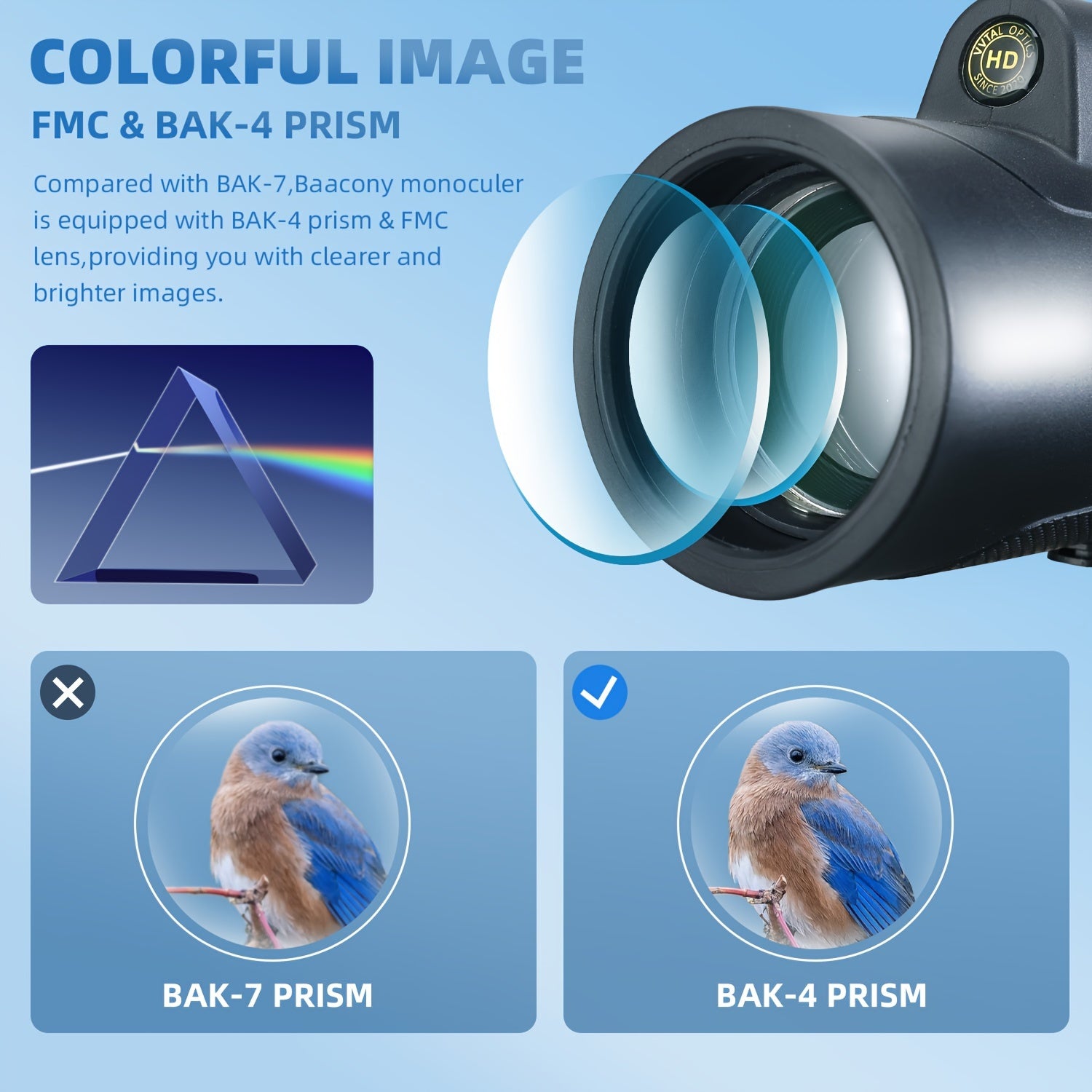 High-Powered Monocular Telescope for Outdoor Activities