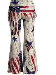 Flare Leg High Waist Pants for Women
