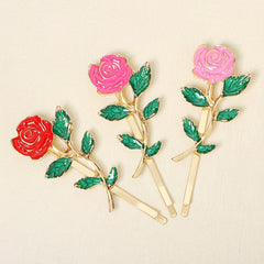 3pcs Minimalist Flower Bobby Pin Hair Clip Set