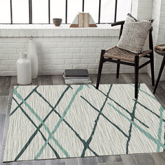 Green Large Carpet Modern Area Rug For Living Room