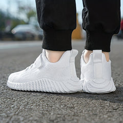Boys' Breathable Knit Running Shoes Soft Sole Sneakers Non Slip