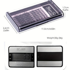 Mixed C/D Curl Lash Clusters 12 Rows