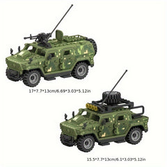 Building Blocks Toy Set for 2 Armored Vehicles