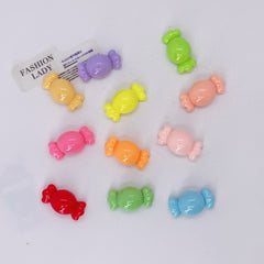 10pcs Random Mixed DIY Candy Earrings Hair Accessories Resin Charms