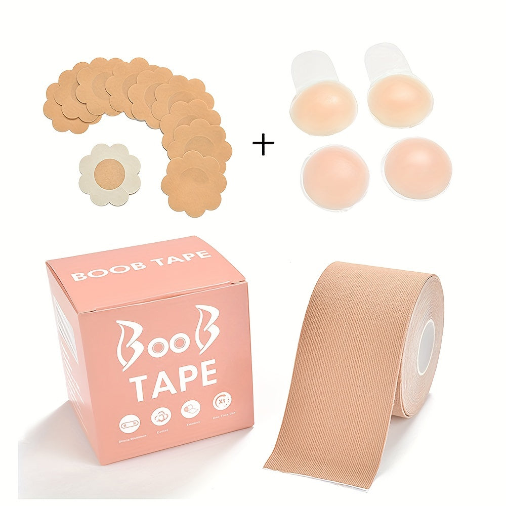 Invisible Lingerie Accessories Set Nipple Pasties & Bodytape