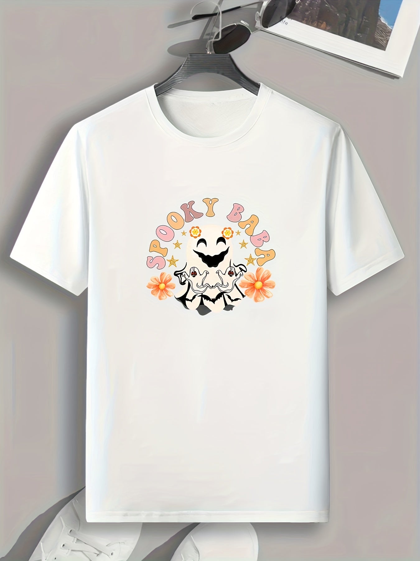 Halloween Graphic Sports T shirt Men's Casual Stretch Tee Shirt