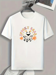 Halloween Graphic Sports T shirt Men's Casual Stretch Tee Shirt