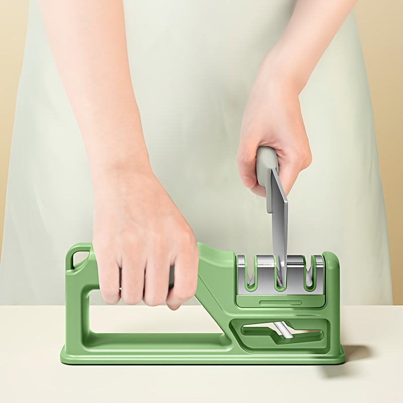 Portable Scissor Sharpener Whetstone for Outdoor Camping Cooking