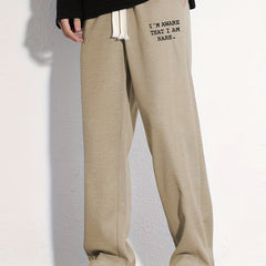 Men's Rare Letter Print Drawstring Pants