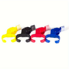 Referee Finger Whistle Football Training Equipment Safe Plastic Ring Whistle