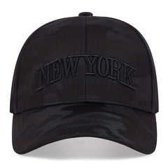 Men's Embroidered Letter Baseball Cap Sun Protection Mesh Cap