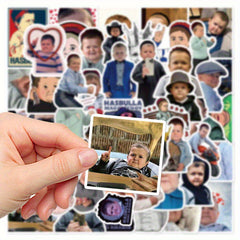 50pcs Hasbulla Meme Stickers Funny Cartoon Decals for Laptop Water Bottle