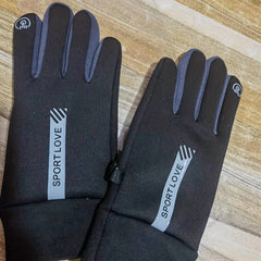 Men's Cycling Gloves Anti-Slip Sun Protection Finger Print Gloves