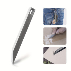 Mini Stainless Steel Prybar Keychain Pendant