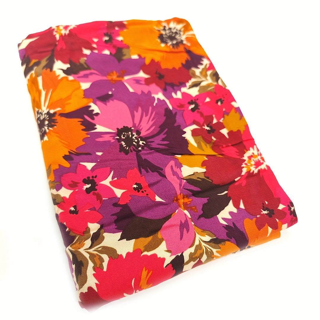 1yd Artificial Silk Fabric DIY Cloth Dress Quilt Cover Cut Size