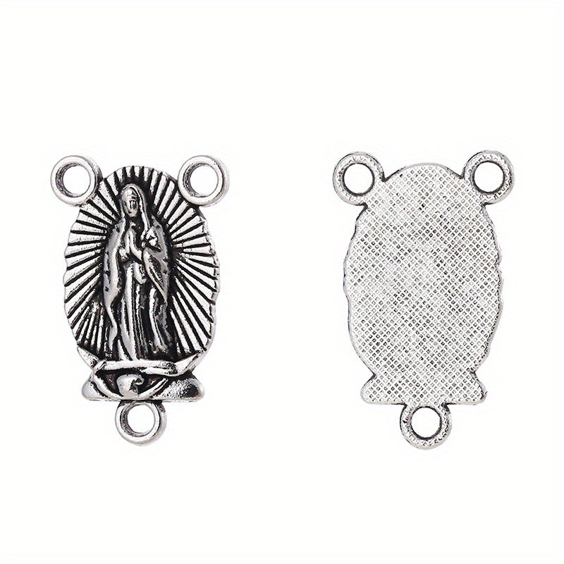 60pcs Religious Figure Pattern Hangings Jewelry Connectors