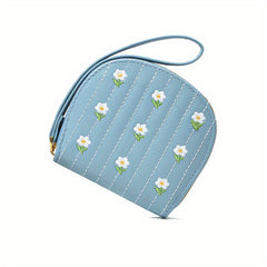 Small Flower Coin Purse Zipper Coin Purse For Girls