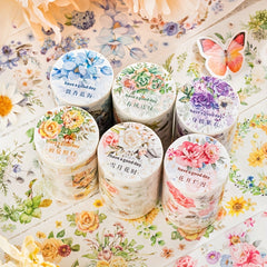 Rose Flower Series Paper Tape 2m Roll
