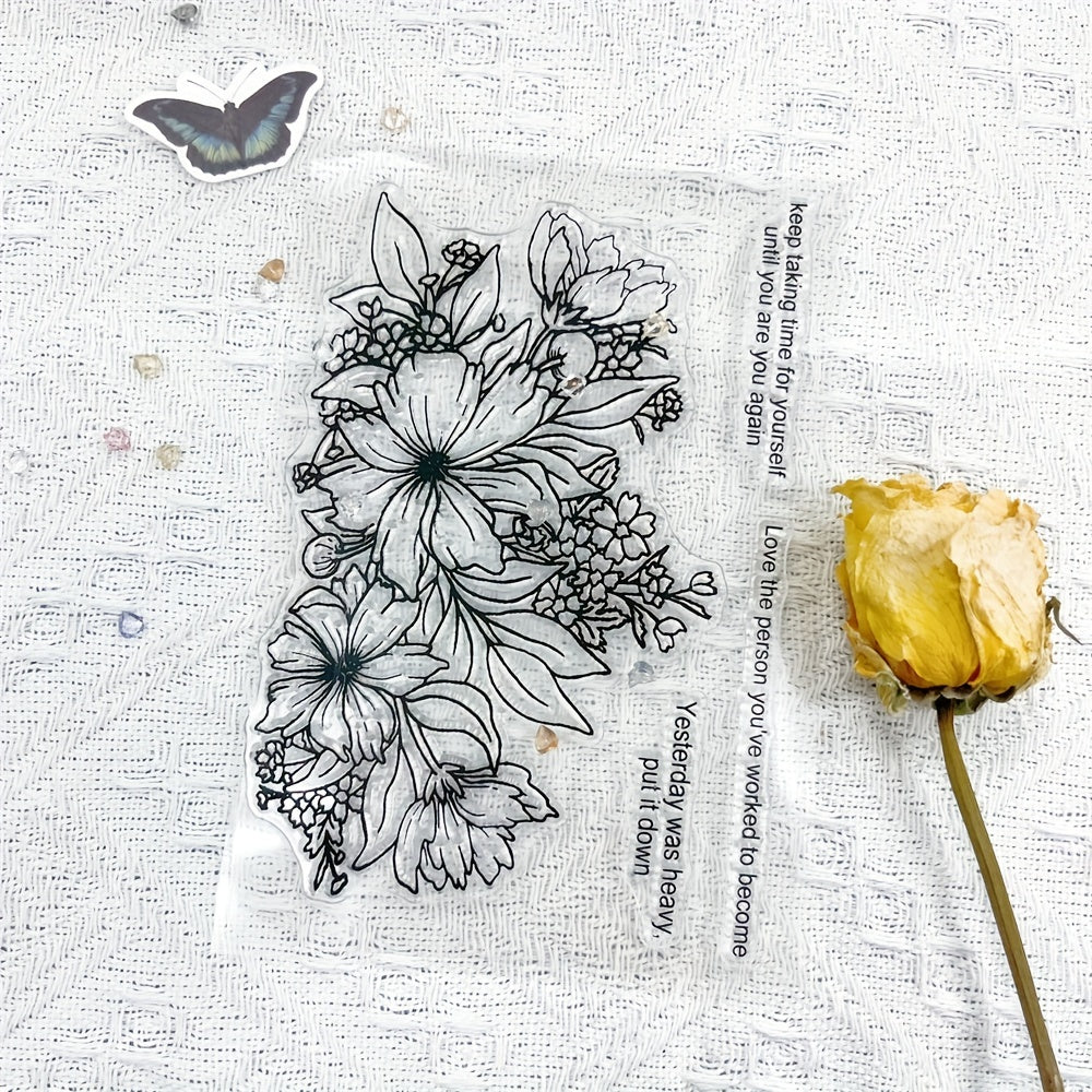 Elegant Floral Silicone Stamps for Crafts