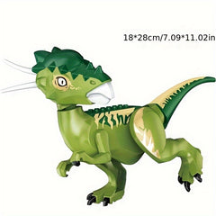 Jurassic Dinosaur Brachiosaurus Tyrannosaurus Velociraptor Building Block Kit