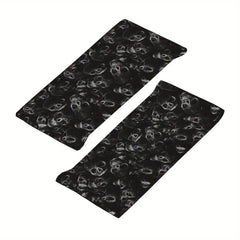 Skull Print Unisex Sports Headband Sweat Wicking Stretchy & Breathable Polyester