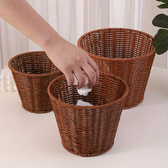 Rattan Woven Fruit Basket Storage Basket - Multifunctional