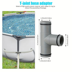 2 Pack 32mm Hose Parts for Inflatable Pool - PP Material Pipe Accessories