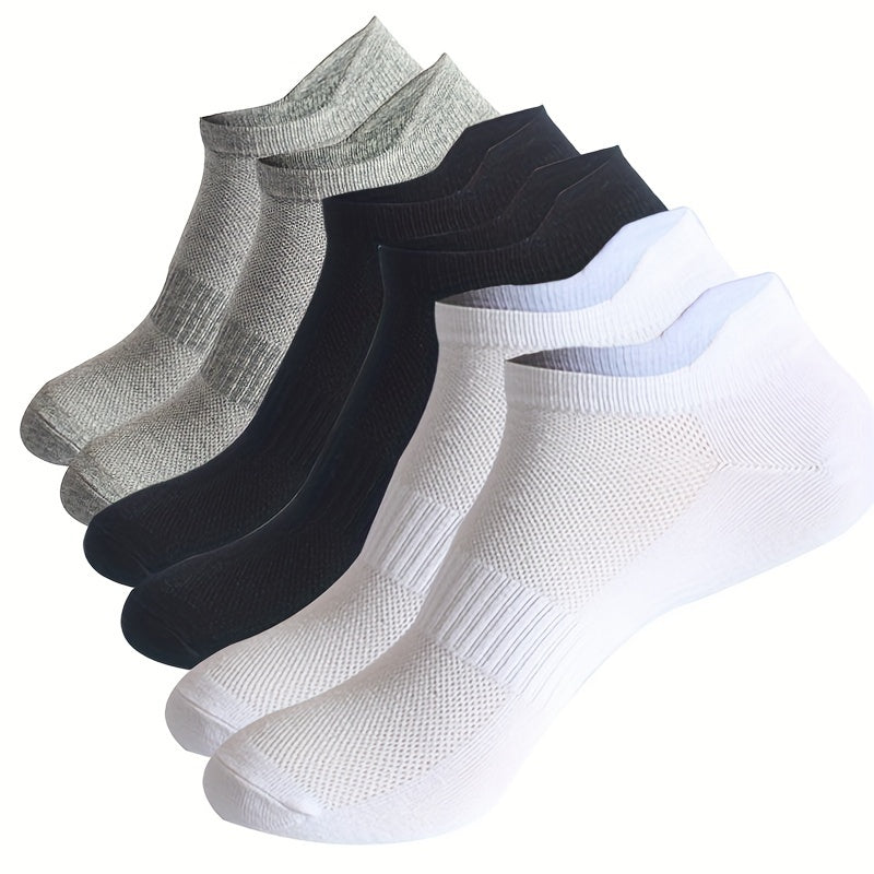 25 Pairs Men's Liner Anklets Socks Cotton Blend Breathable Soft Sweat Absorbent