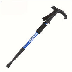 4 section T handle Hiking Pole Outdoor Travel Walking Stick