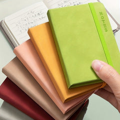 A7 Faux Leather Strap Diary Notebook 160 Pages