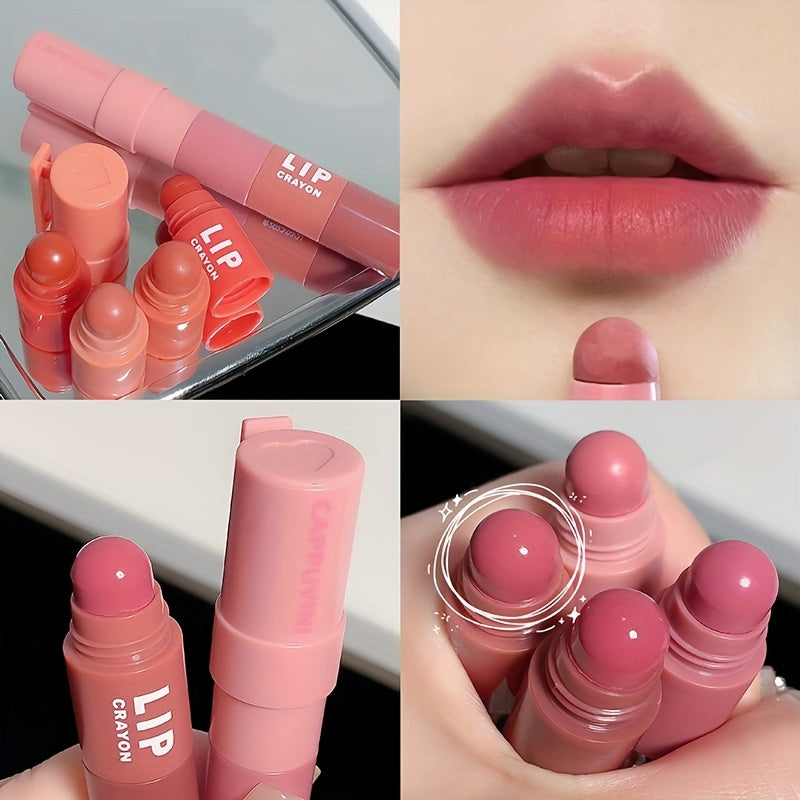 Matte Crayon Lipstick Set 4 Waterproof Velvet Long-lasting Lip Gloss