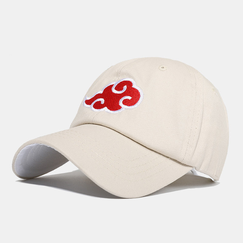 Anime Cloud Embroidery Baseball Cap Outdoor Casual Sunshade Peaked Cap
