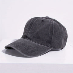 Solid Washed Baseball Cap for Outdoor Sports