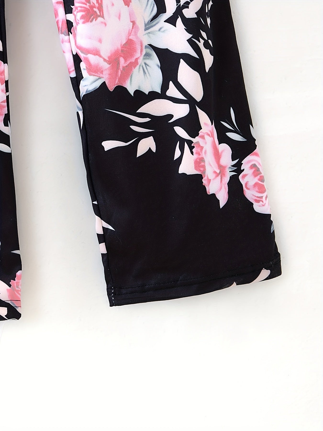 Floral Print Sleep Bottoms Soft & Comfy Lounge Pants
