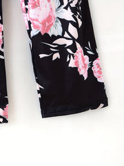 Floral Print Sleep Bottoms Soft & Comfy Lounge Pants