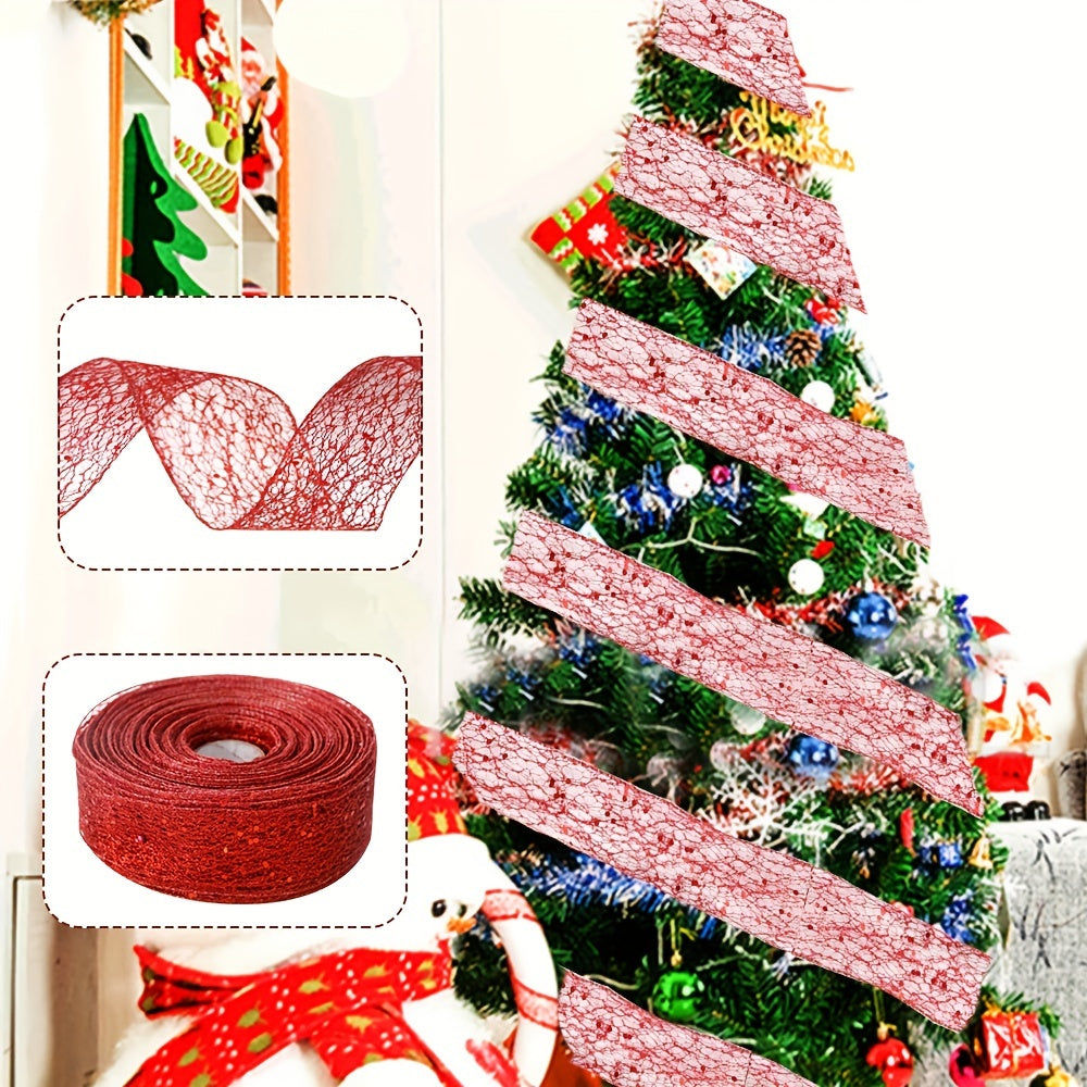 2m Lace Christmas Ribbon Decorations