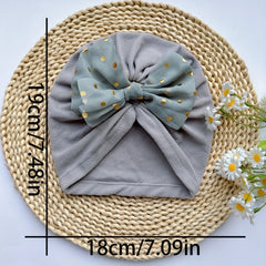 Baby Spring Summer Thin Headband Soft Bowtie Baby Hat