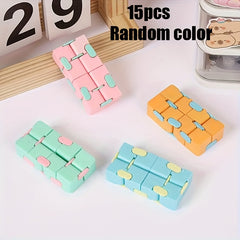 Infinity Flip Cube Puzzle Fidget Toys Smooth Mechanism Durable Plastic
