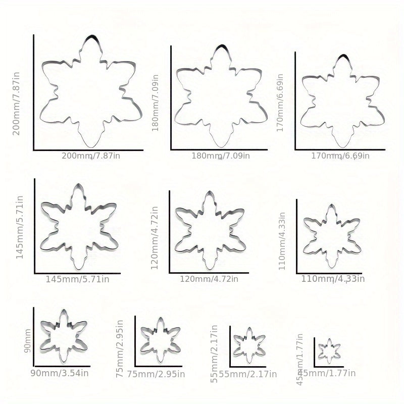 Snowflake Shape Stainless Steel Cookie Cutter for Magical Christmas Cookies