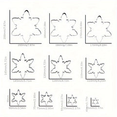 Snowflake Shape Stainless Steel Cookie Cutter for Magical Christmas Cookies