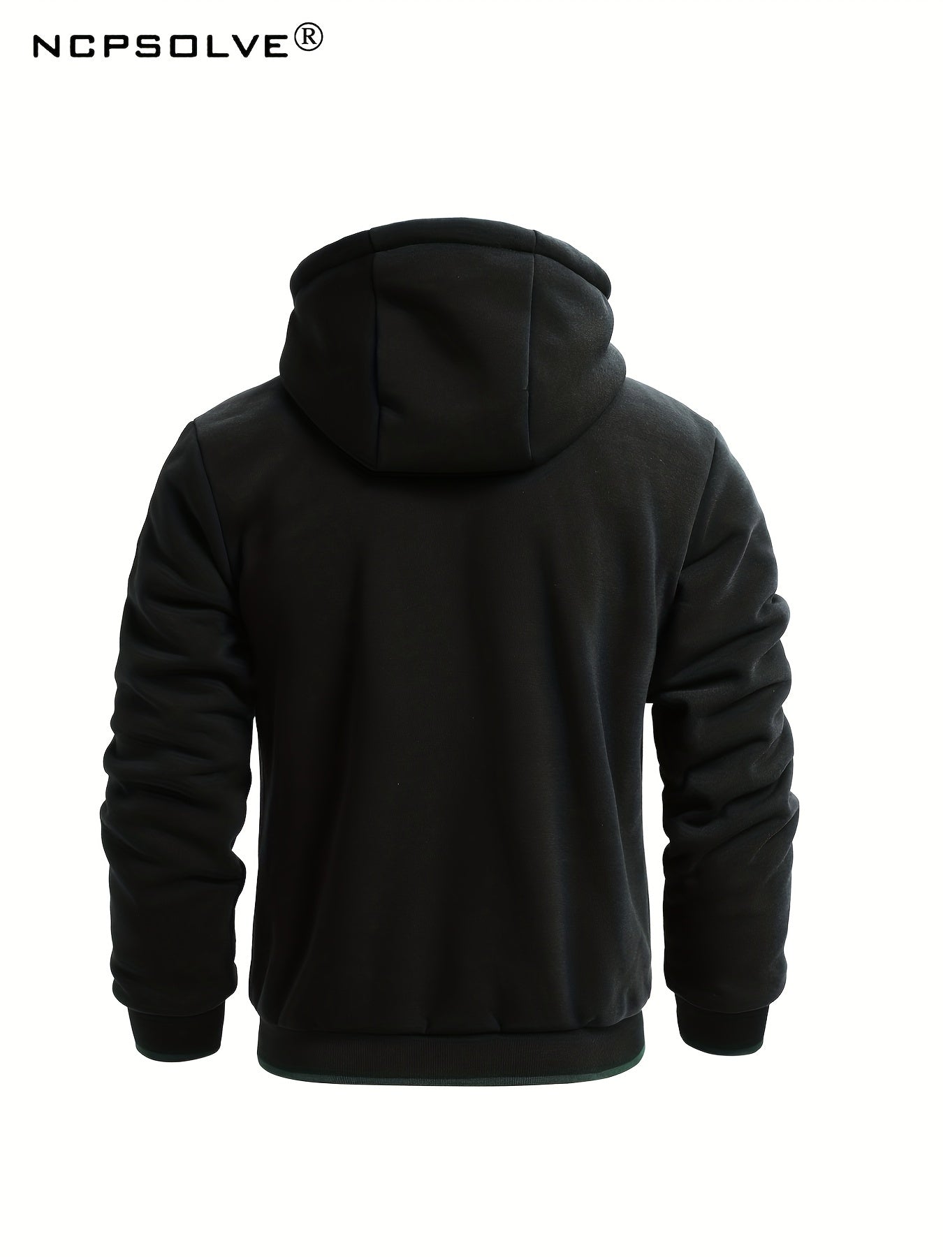 Men's Green Zip Up Hooded Jacket & Stretch Pants Sports Suit
