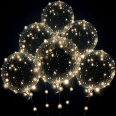 LED Light up Balloons 7pcs with 7 LEDs 3.0 Meter Light Strings