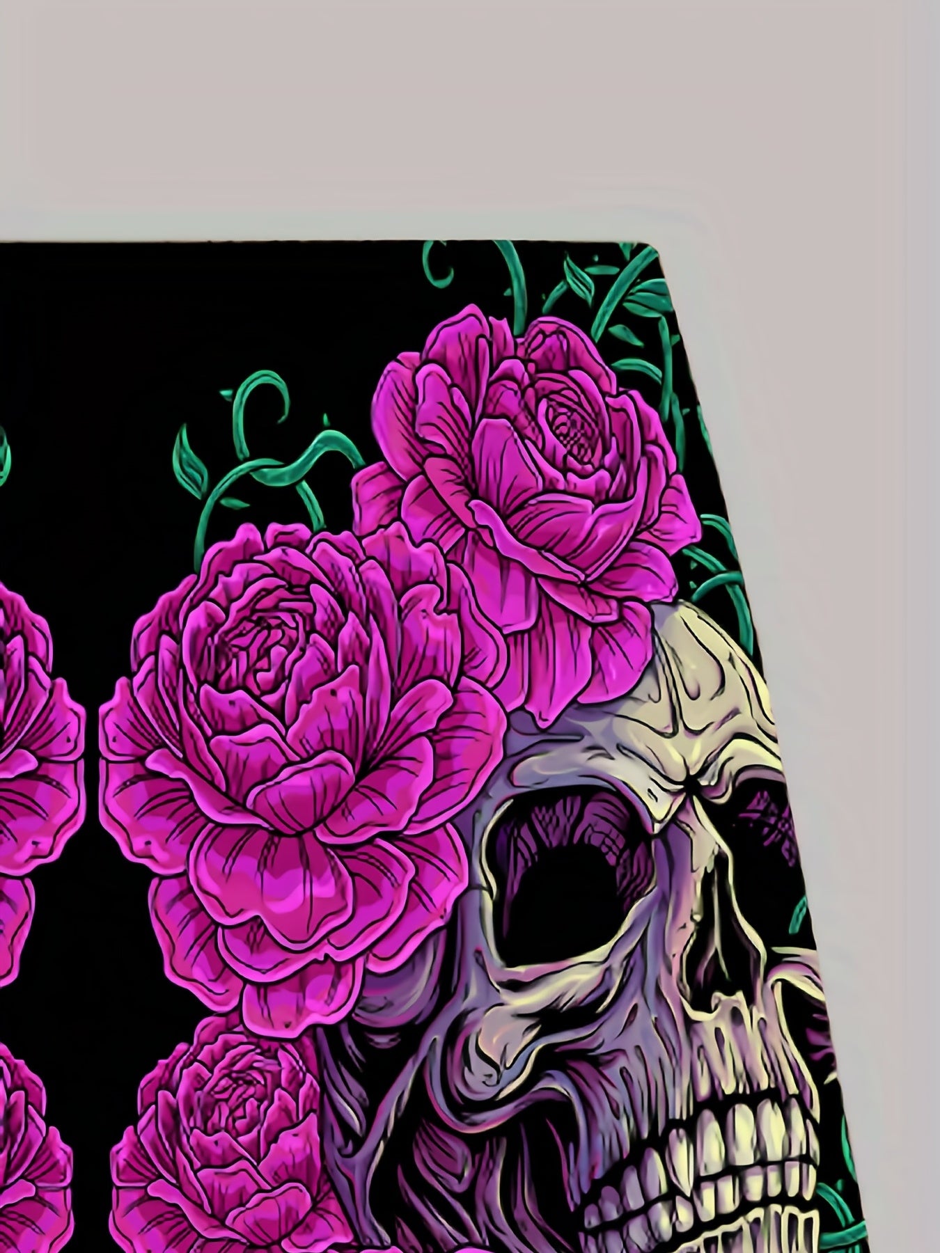 Men's Floral Skull Graphic Shorts Comfortable and Stylish Summer Wear