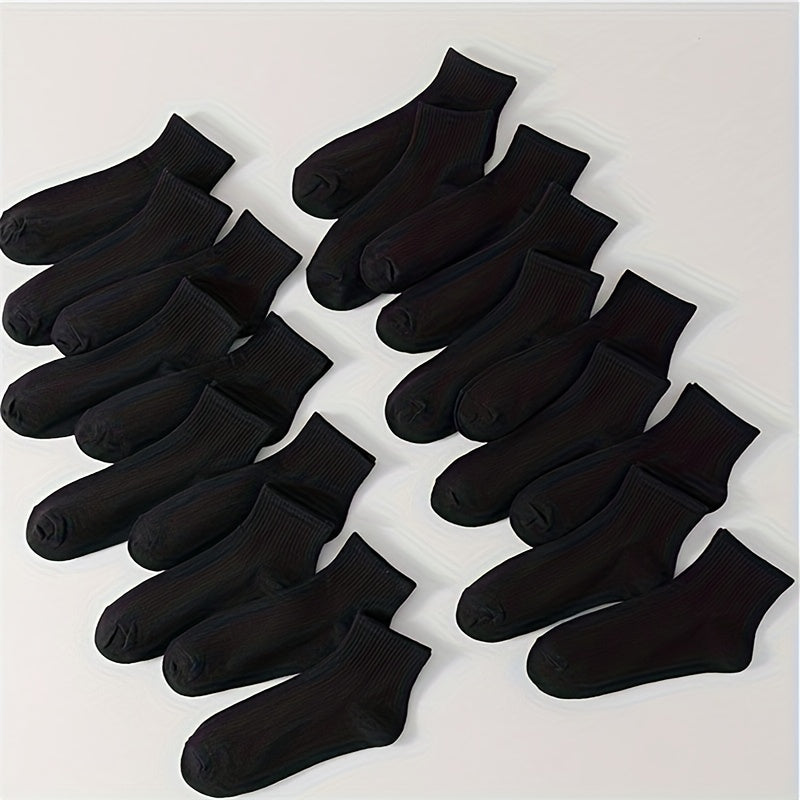 20 Pairs Women's Short Socks Comfy & Breathable All match Stockings