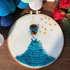 Girls Series Embroidery Kit with English Instruction Book